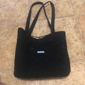 Vera Bradley black quilted mini tote purse